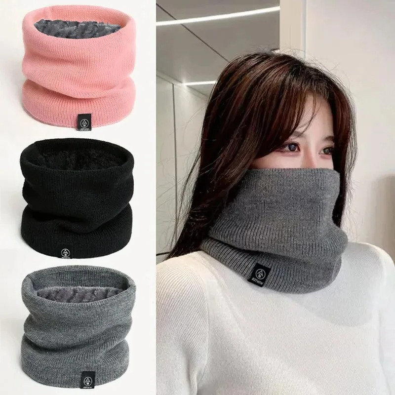 Wool Scarf Men - Модный женский вязаный шарф, однотонный, похожий