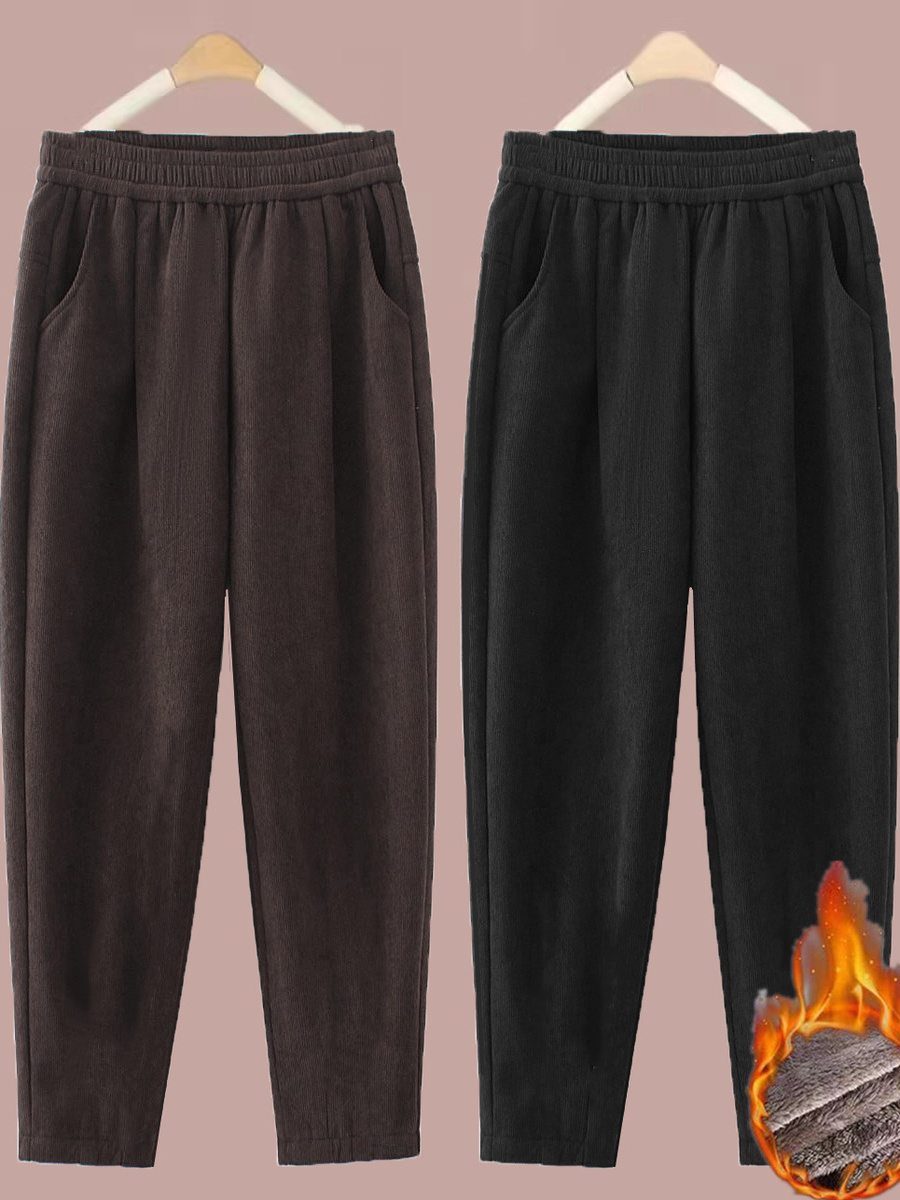 Corduroy Pant Warm - Утепленные прямые брюки из вельвета для