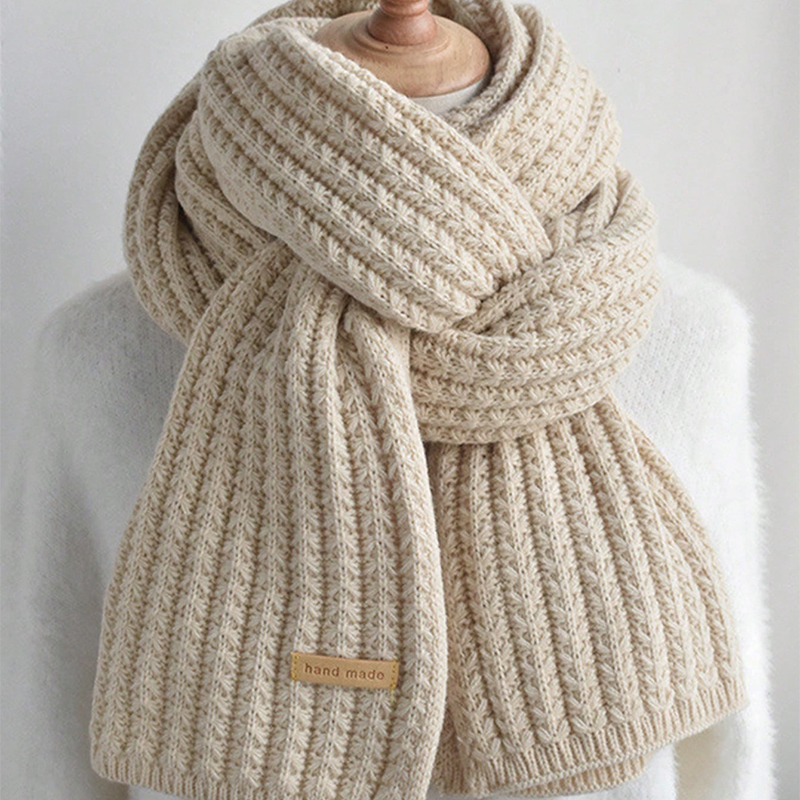 Толстый вязаный теплый кашемир – обзор и цена Wool Scarf Men
