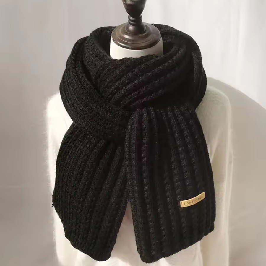 Толстый вязаный теплый кашемир – обзор и цена Wool Scarf Men