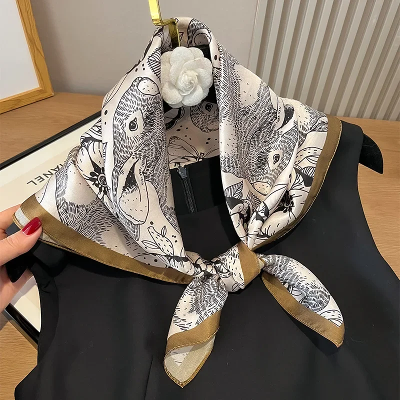 100% шелковый квадратный женск – обзор и цена Shawl Wrap Winter