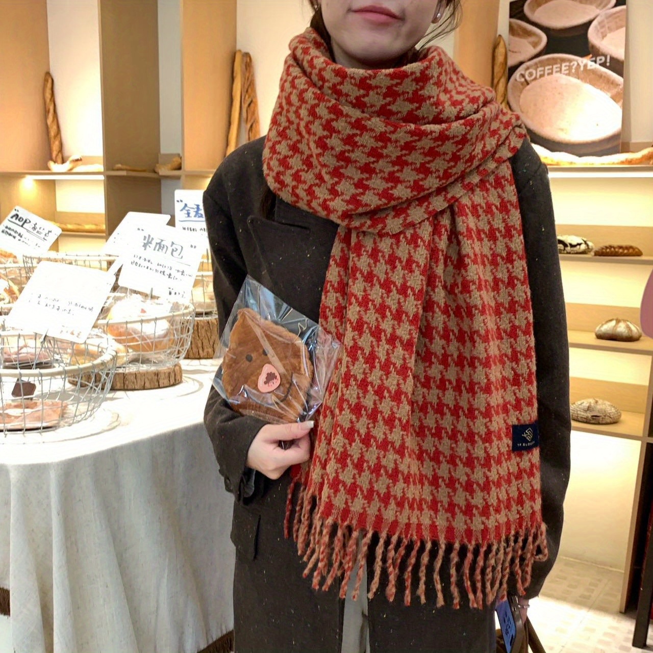 FANGSIGE Изысканный шерстяной  – обзор и цена Wool Scarf Men