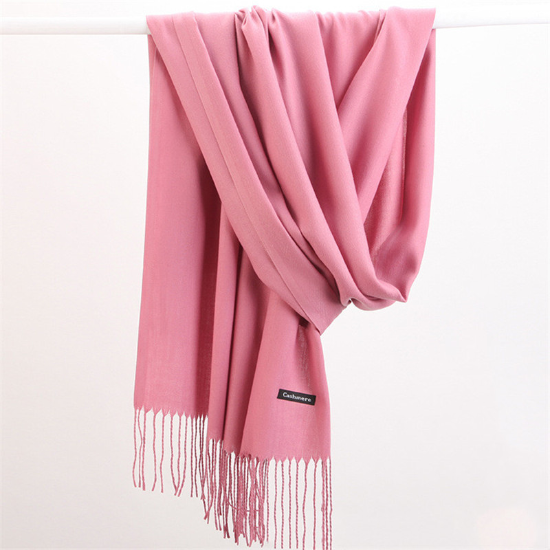 Модный однотонный женский шарф – обзор и цена Cashmere Pashmina Wrap