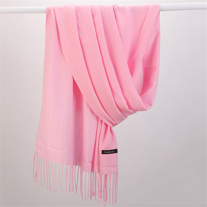 Модный однотонный женский шарф – обзор и цена Cashmere Pashmina Wrap