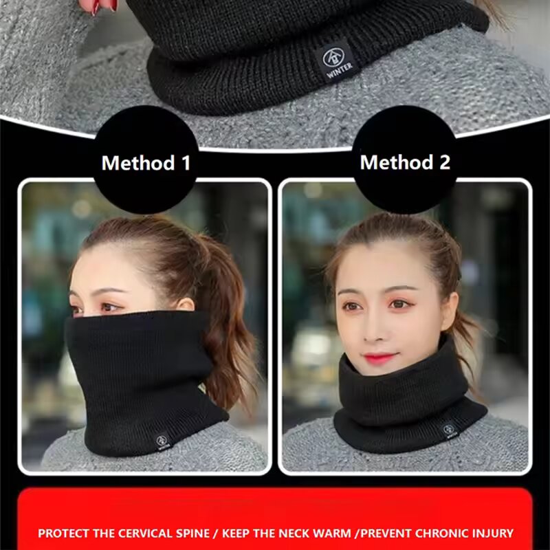Зимний теплый вязаный шарф-сну – обзор и цена Wool Scarf Men