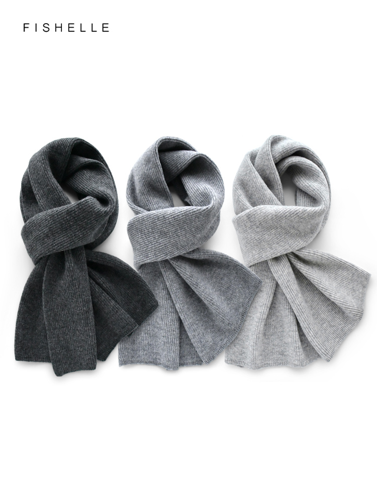 Серый однотонный кашемировый ш – обзор и цена Wool Scarf Men
