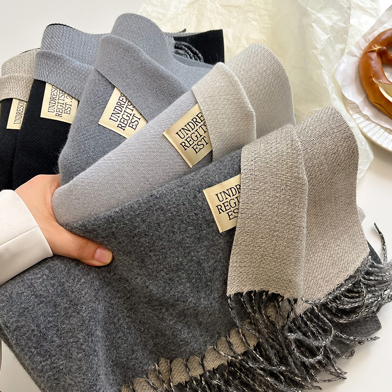 Двусторонний шарф из искусстве – обзор и цена Shawl Wrap Winter