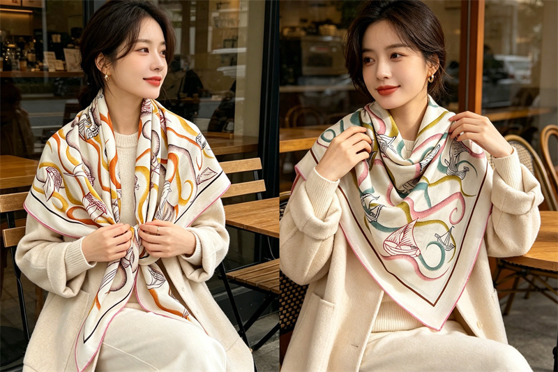 Двусторонний шарф 135 см, роск – обзор и цена Cashmere Pashmina Wrap