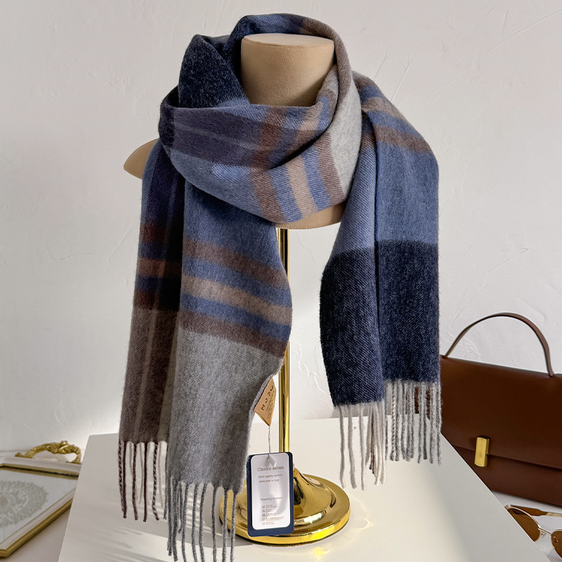 Шарф из 100% шерсти в клетку д – обзор и цена Wool Scarf Men