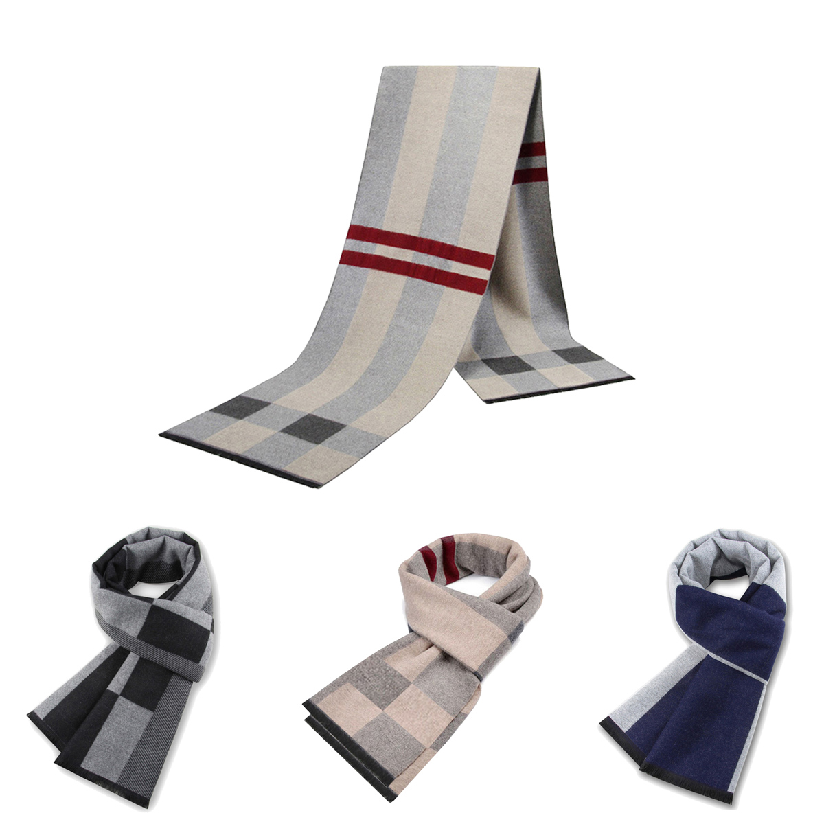 Мужской шарф для мужчин, зимня – обзор и цена Wool Scarf Men