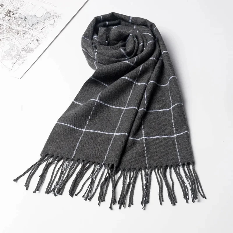 Новинка 2024, зимний мужской ш – обзор и цена Wool Scarf Men